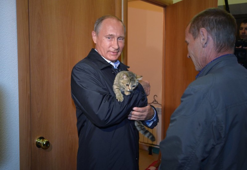 Эта фотография была сделана 4 сентября, во время рабочего визита президента России в Хакассию.