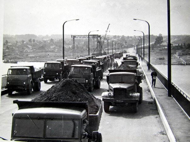 Сентябрь 1970 год.Открытие моста через реку Волгу. Город Кострома