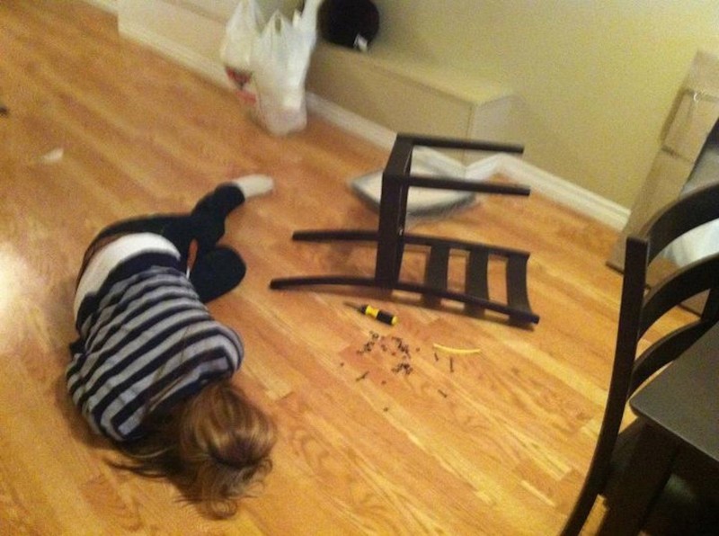 5. Сама собрала стул из IKEA