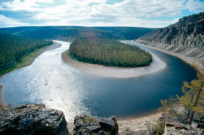 Река Пясина на полуострове Таймыр