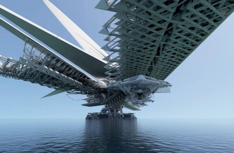 Предложена необычная концепция передвижного складного моста