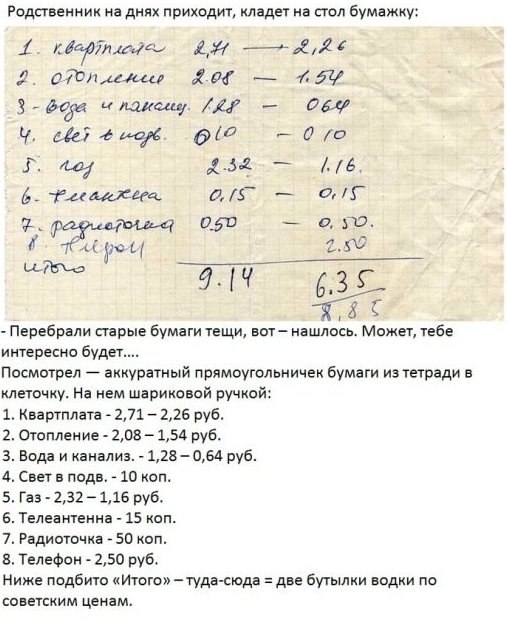 10. А вот наглядный пример из СССР: квартплата за сущие копейки 