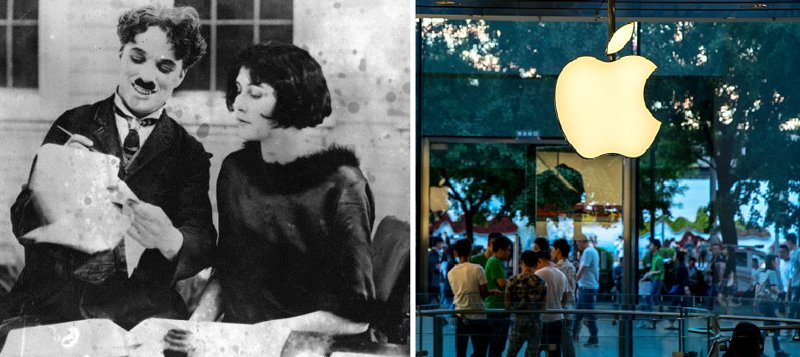8. Компания Apple была основана при жизни Чарли Чаплина