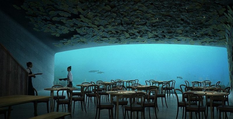 В Европе откроется первый подводный ресторан