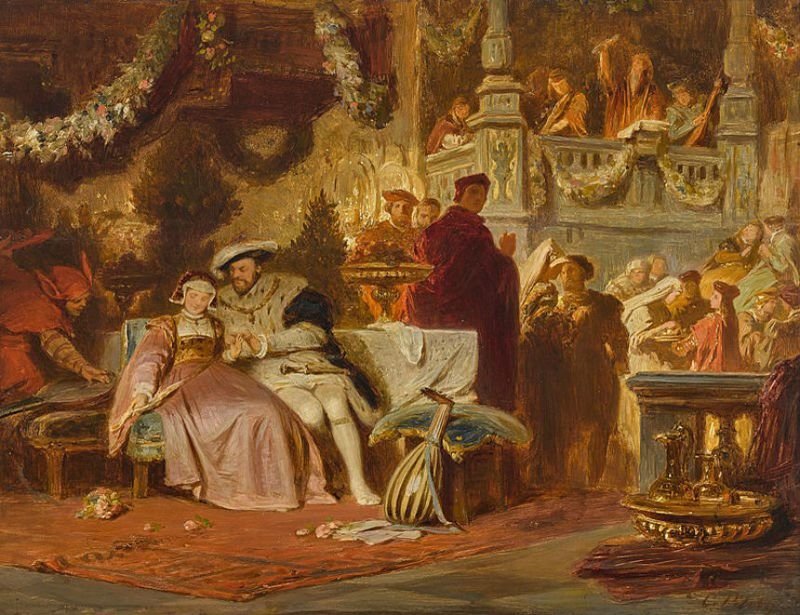 Карл Теодор фон Пилоти - Генрих VIII с Анной Болейн на балу у кардинала Уолси