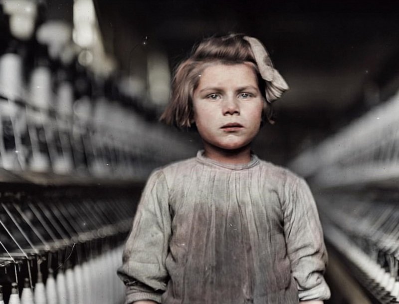 Работница хлопчатобумажного комбината, Огаста, штат Джорджия, 1909 год