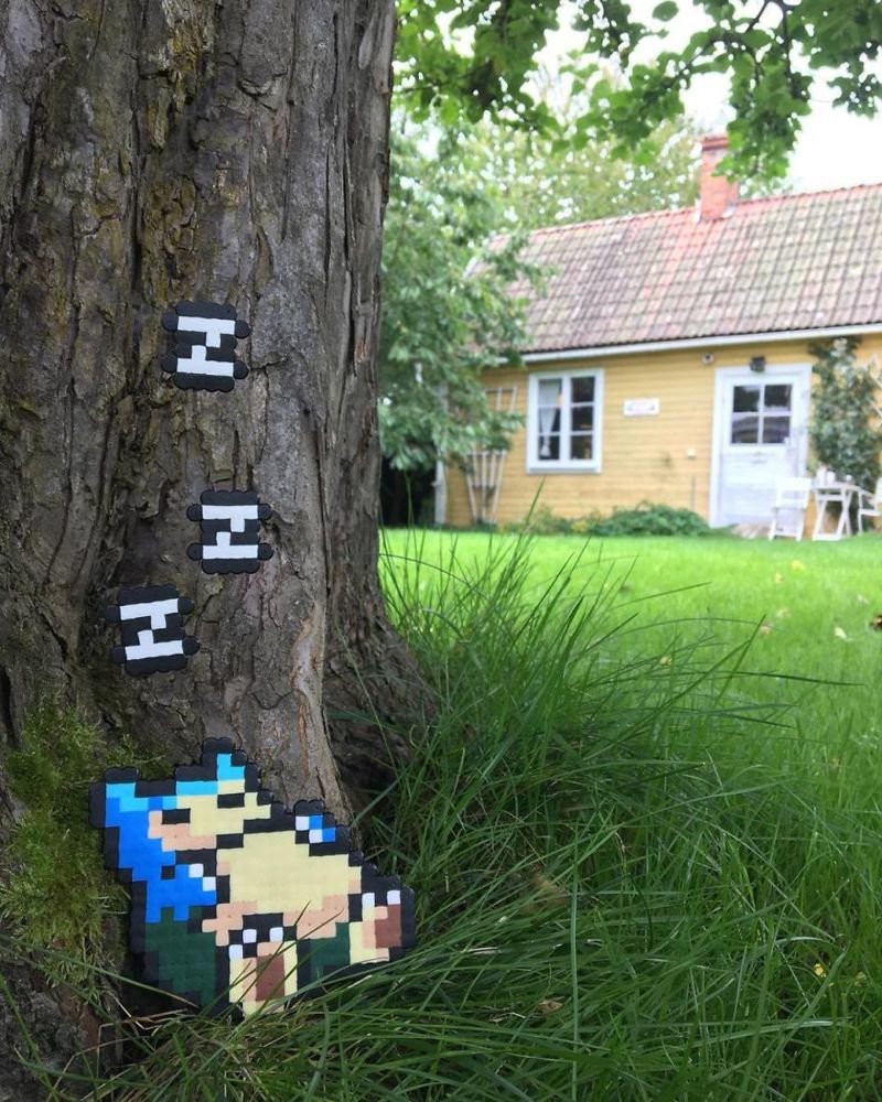 Шведский художник украшает улицы пиксельным искусством