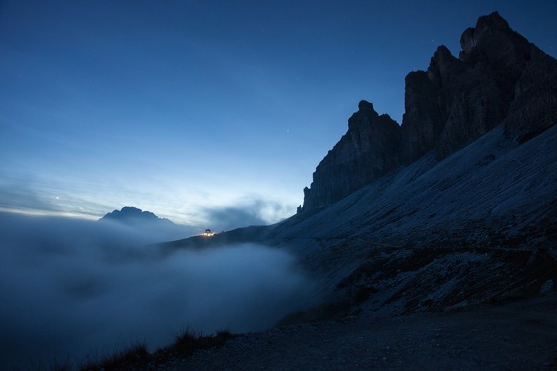 Фото горного массива Тре-Чиме-ди-Лаваредо (2 999 м), Италия