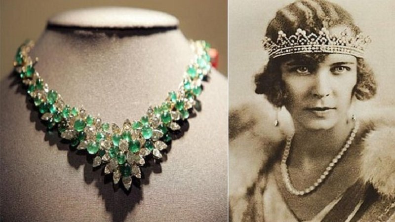 Ожерелье Королевы Мария Хосе из изумрудов и бриллиантов
