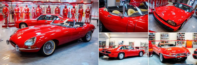 Симпатия владельцев коллекции к Jaguar, заметная начиная со входа в музей, становится еще более заметной в следующем зале. Jaguar E-Type 1963 года и Jaguar XJR-S 1993 года…