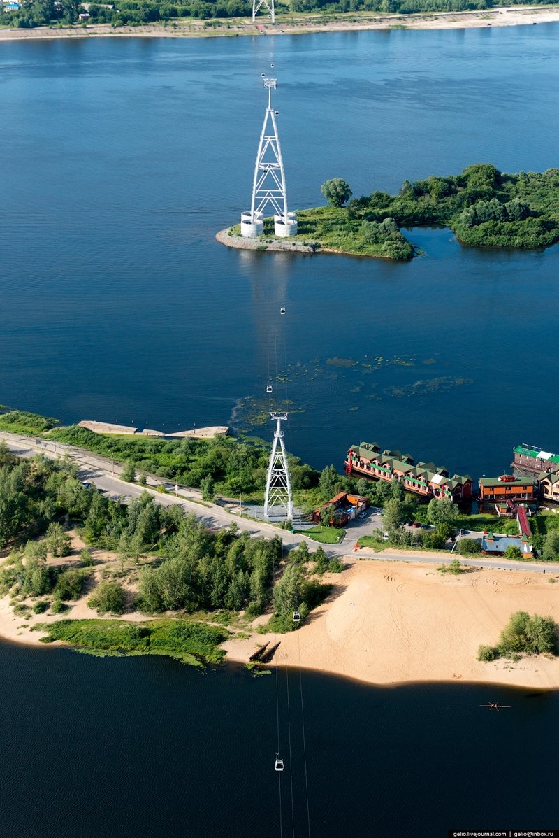 Нижний Новгород с вертолета