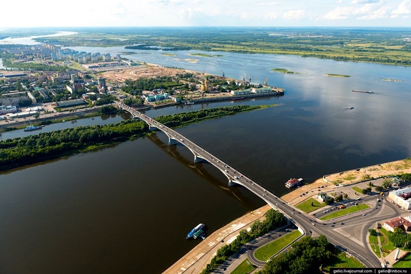 Нижний Новгород с вертолета