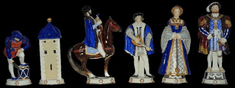 Шахматы "Henry VIII" - фарфор