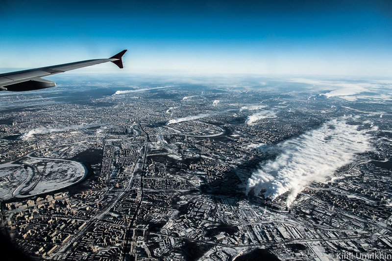 Эта была зимняя Москва с высоты птичьего полета