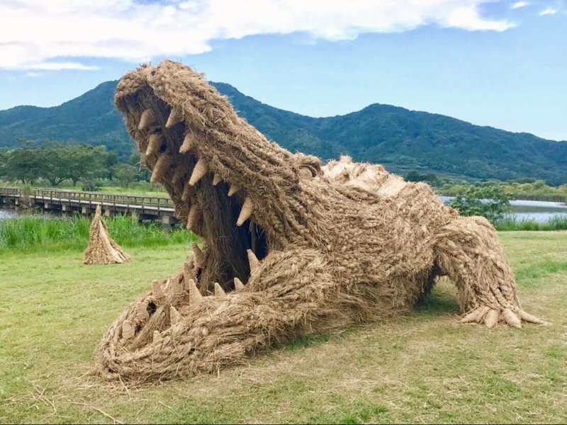 "Вот бы это поджечь!" Соломенные скульптуры в Японии