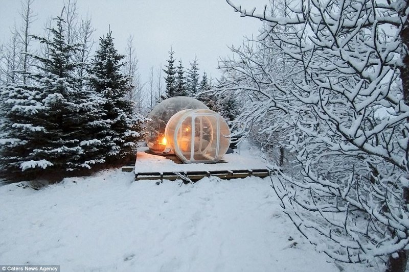 Отель в Исландии: "мыльные пузыри" с видом на звезды