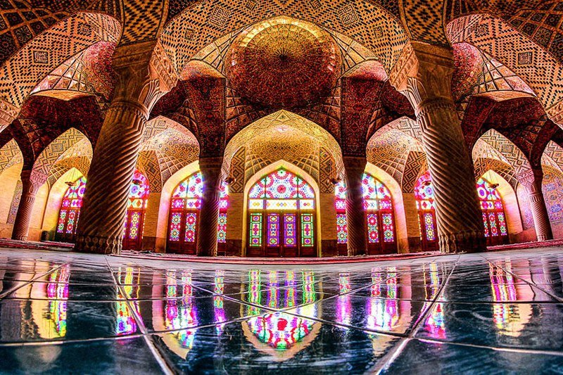 4. Мечеть Насир оль-Мольк в Иране, построена в 1888 году