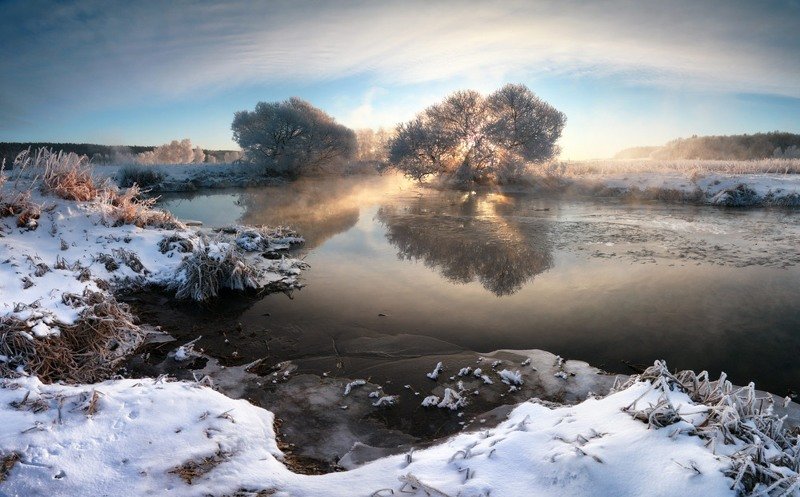 Сказочная красота Белоруссии зимой в фотографиях Алексея Угальникова