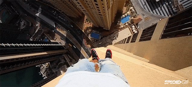 20 сумасшедших гифок, которые нельзя смотреть людям с боязнью высоты