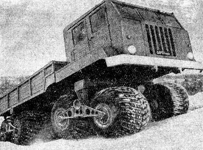 Испытания транспортера ЭТ-8 – первое публичное появление машины в журнале «За рулем»