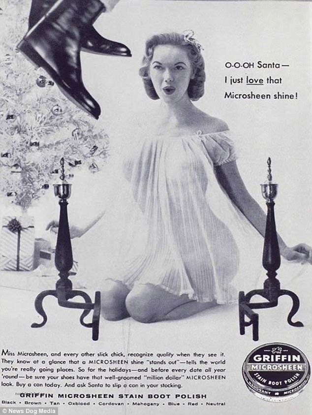 Сексистская рождественская реклама 50-х и 60-х годов
