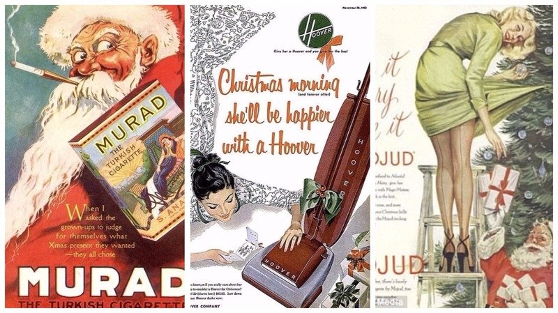 Сексистская рождественская реклама 50-х и 60-х годов