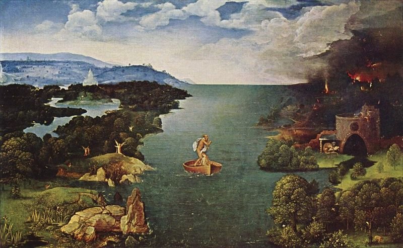 Иоахим Патинир Переправа через реку Стикс 1515