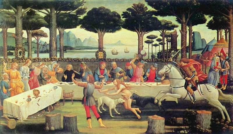 Сандро Боттичелли История Настаджо дельи Онести 1483