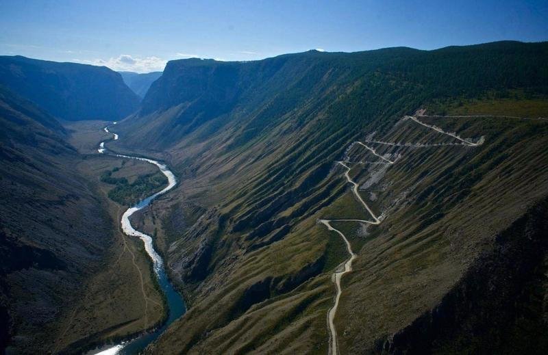 Река Чулышман, перевал Кату - Ярык