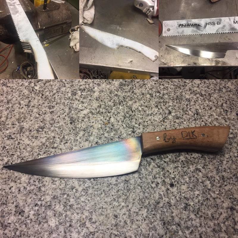 Старая пила в качестве основы для ножа