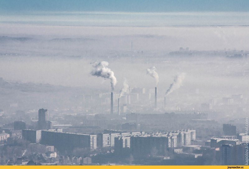 Дышать нечем... красноярск входит в десятку самых загрязненных городов России