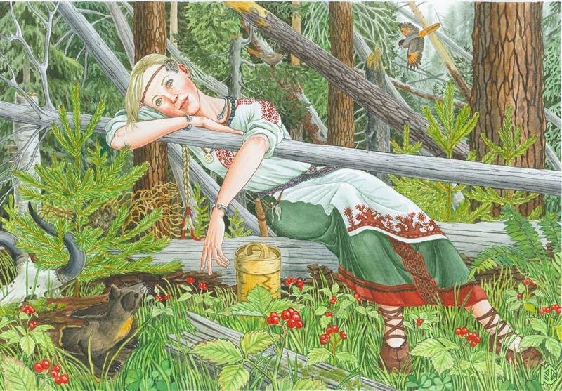 Женский образ в иллюстрациях Николая Фомина