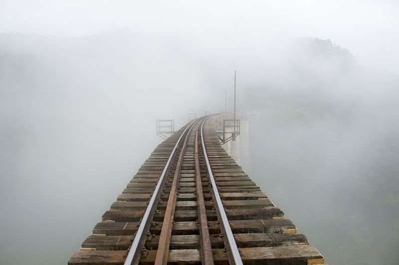 Туманное железнодорожье