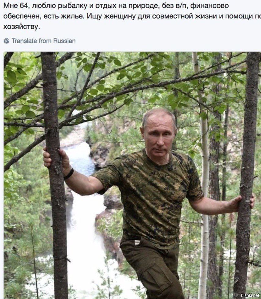Путин в лесу