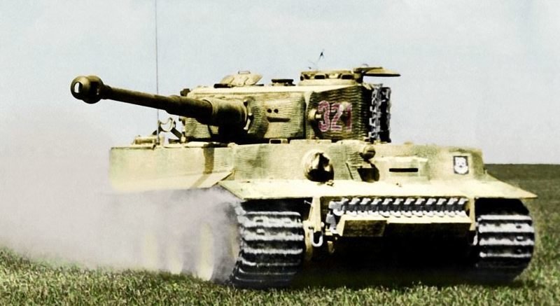 "Тигр" 101-го тяжелого танкового батальона СС, Франция, весна 1944 года