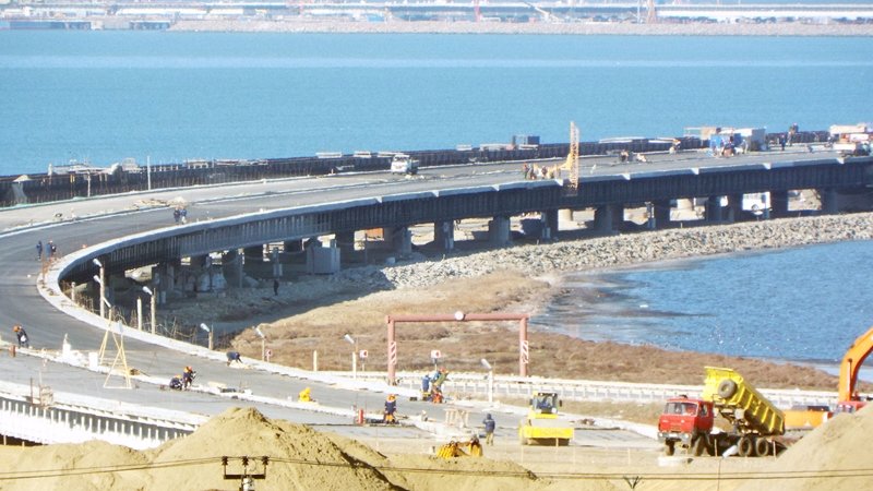 Керченский мост. Конец осени 2017