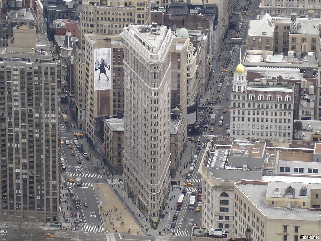 Flatiron Building - необычный дом- утюг в сердце Нью- Йорка