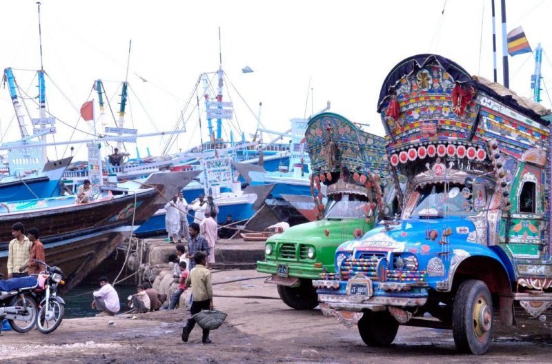 Рыбацкая бухта в Карачи.