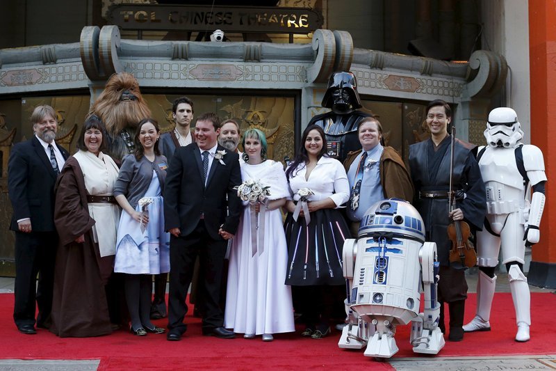 Свадьбы в стиле Star Wars стали уже обыденным делом