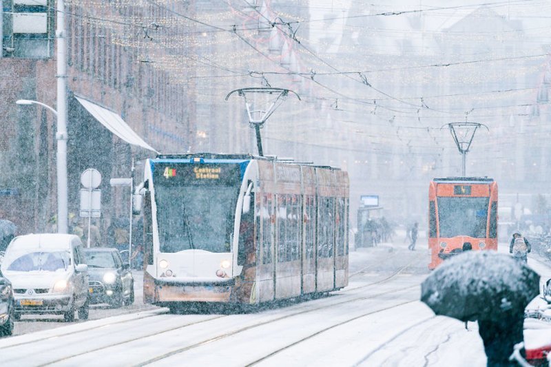 "Я никогда не видел так много снега в Амстердаме"
