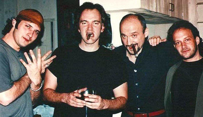 Роберт Родригес, Квентин Тарантино, Фрэнк Дарабонт и Скотт Шпигель , 1996 год.