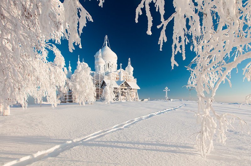 Белогорский монастырь зимой. Пермский край