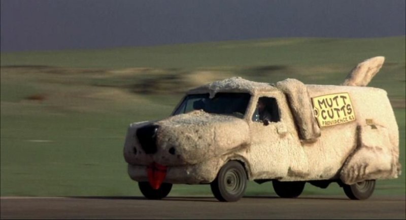 В 1994 году для телевизионной комедии Dumb & Dumber был сделан такой собакомобиль. Основой послужил Ford Ecoliner. Комедия была популярна и автомобиль послужил основой для ремейков: