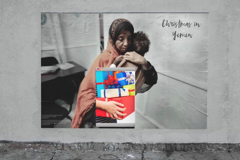 Плакаты из серии "Рождество в Йемене" можно увидеть на улицах Берлина