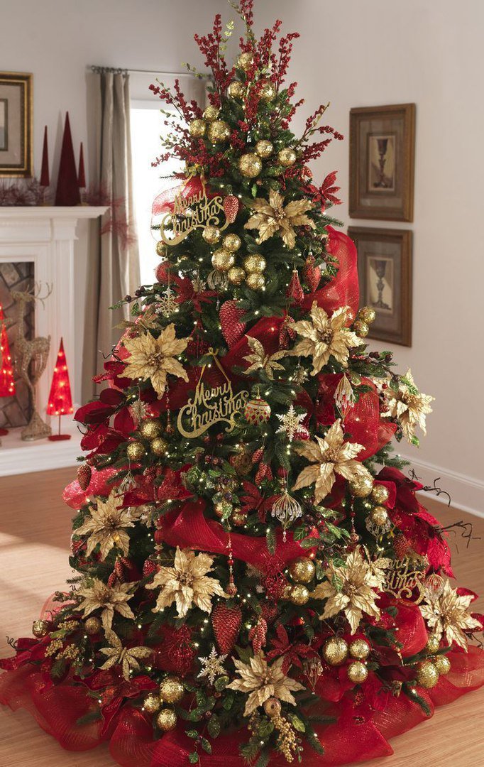 Варианты украшения новогодней елки, 59 фото в разных стилях!