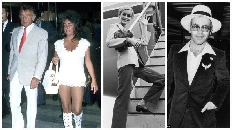 Ностальгические фотографии из 70-х: знаменитые авиапассажиры