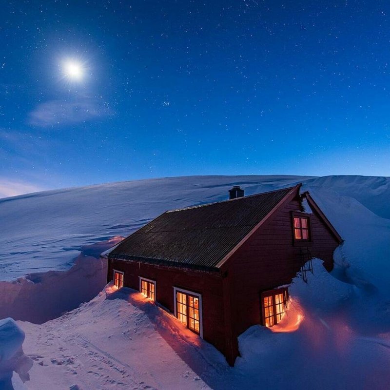 Зима в Норвегии