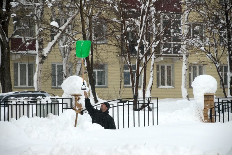 Сахалинская непогода: фото очевидцев