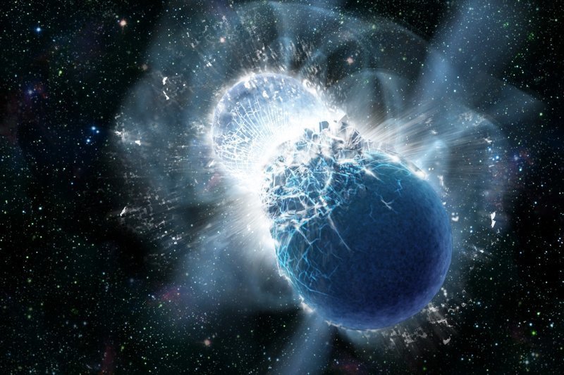 1. Обнаружены гравитационные волны от слияния нейтронных звезд