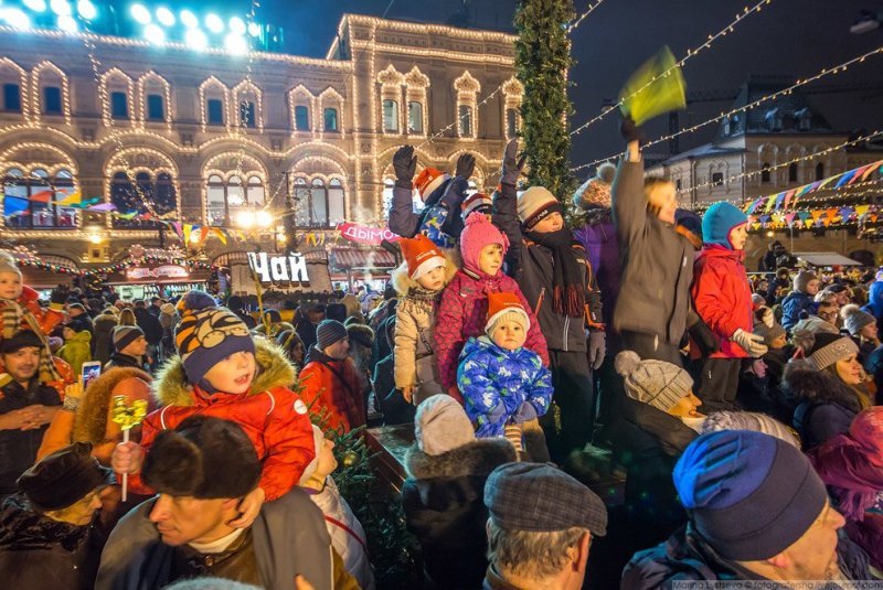 Прогулка по центру новогодней Москвы